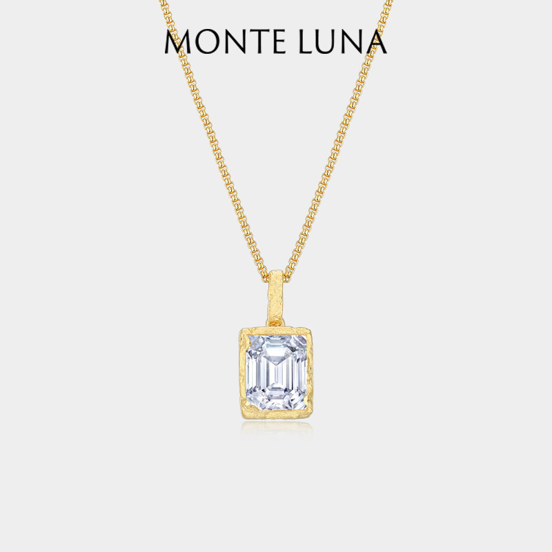 MonteLuna矿野系列小金砖项链