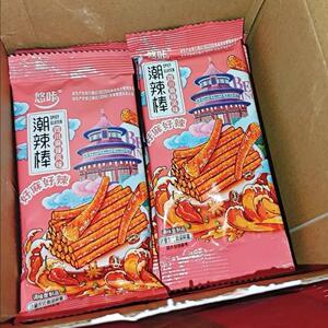 网红爆款】悠咔辣条潮辣棒麻辣味爆辣超辣劲爆香辣棒小包装零食