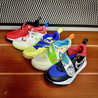 NIKE Team Hustle耐克正品儿童中童缓震一脚蹬运动鞋篮球鞋DV8994