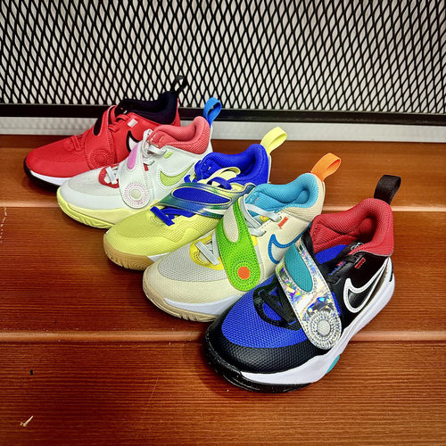 NIKE Team Hustle耐克正品儿童中童缓震一脚蹬运动鞋篮球鞋DV8994