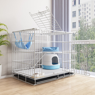 速发猫笼超猫别猫猫窝子大空间自由墅砂盆不占地空笼笼狗笼猫厕所