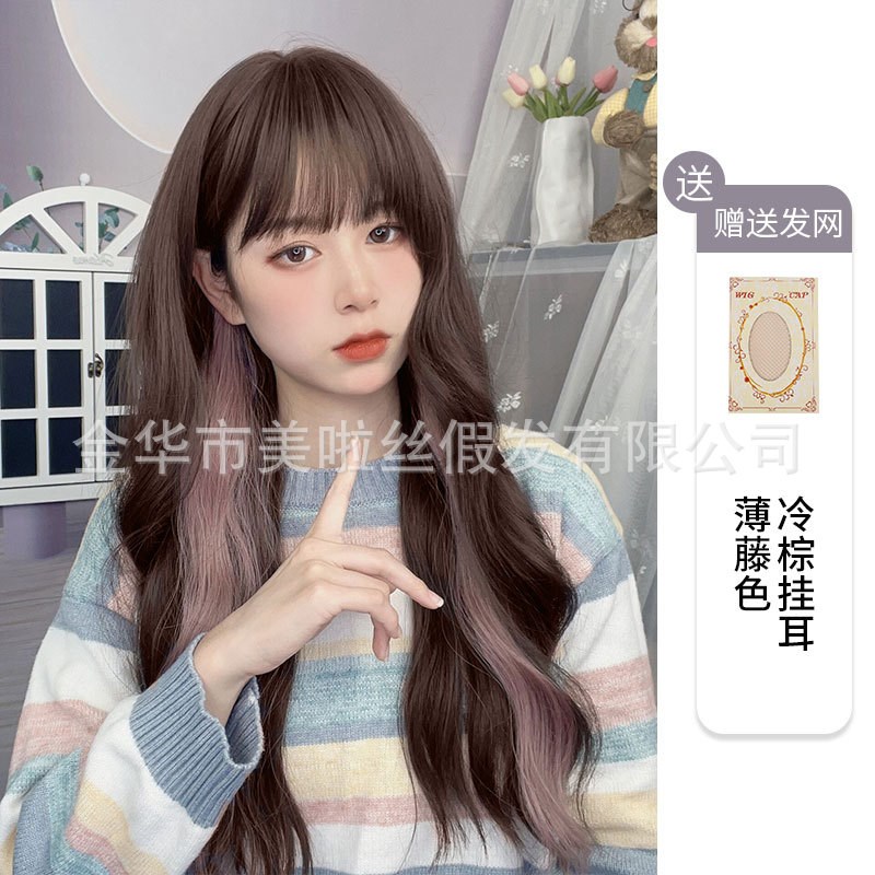 速发假发长发挑挂长卷发lita自然时尚染耳染j波水k纹厂家