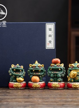 速发前程似锦泉州文创招财貔貅桌面小摆件麒麟工位礼物