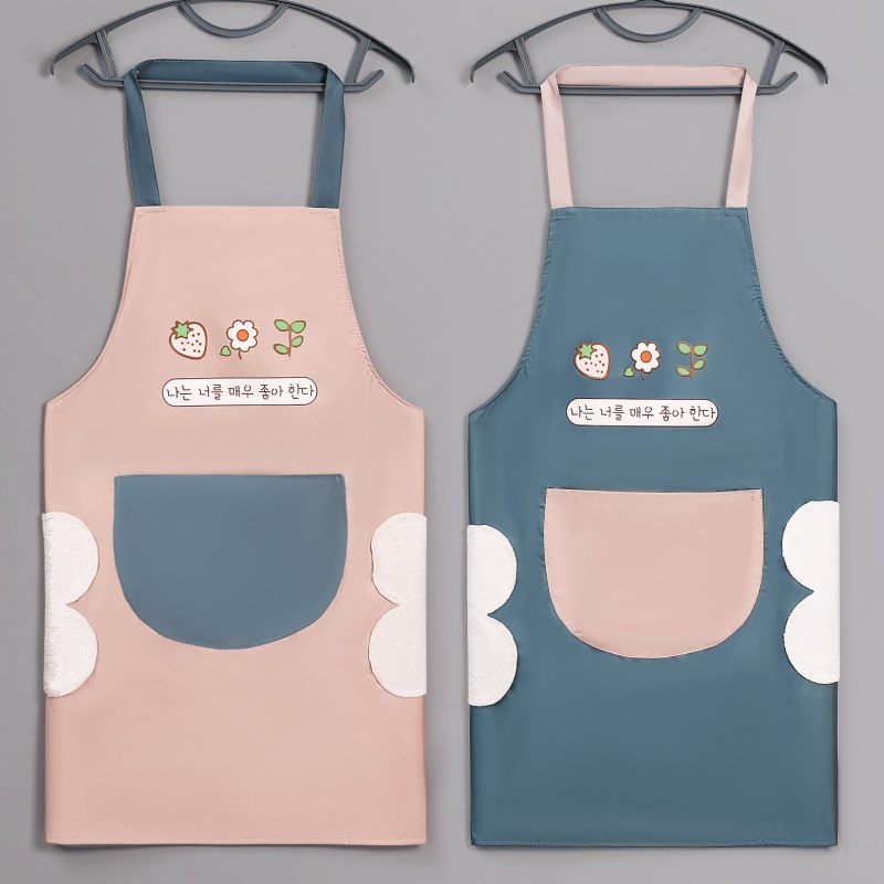 速发围裙0房工用2厨2新款防水防油罩衣家作服士做饭护衣围腰男