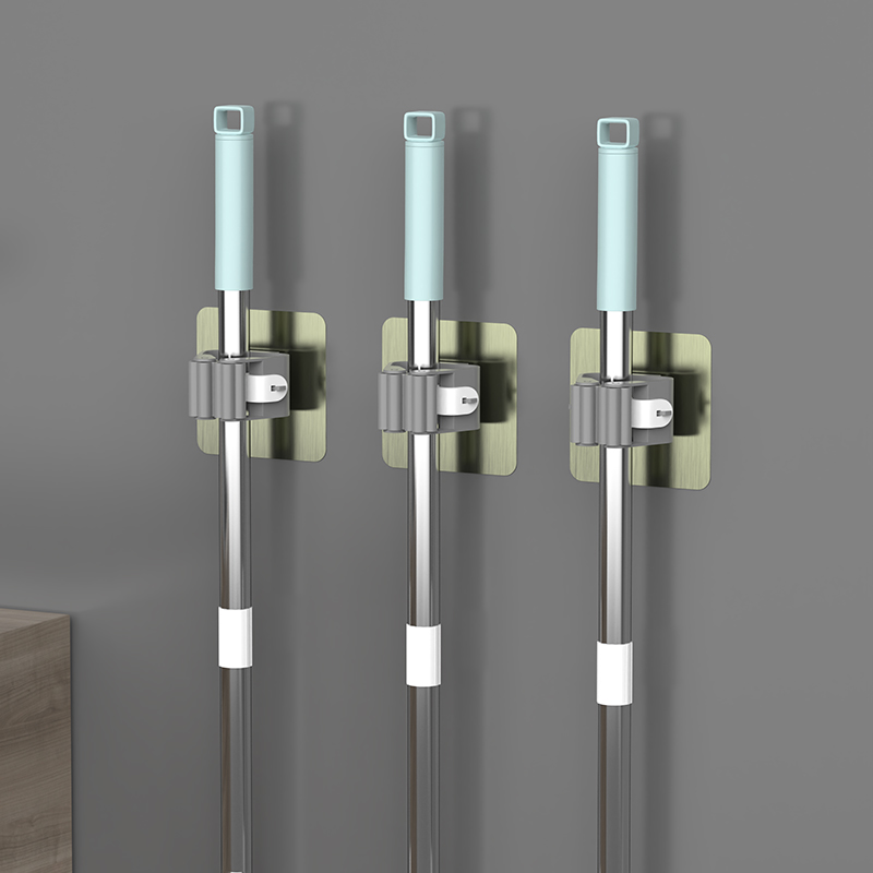 速发固神卡扣贴鱼杆路亚竿收陈定器墙上固定器架子纳列展示架