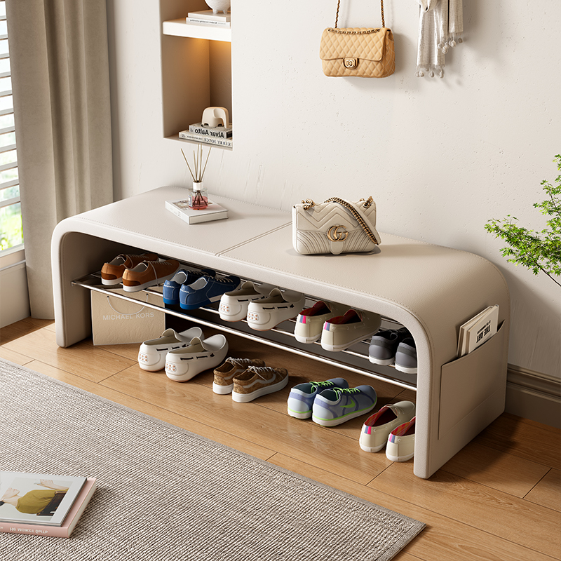 速发入轻奢换鞋凳户门高级感家用门口可坐鞋柜卧室床尾凳多功能鞋