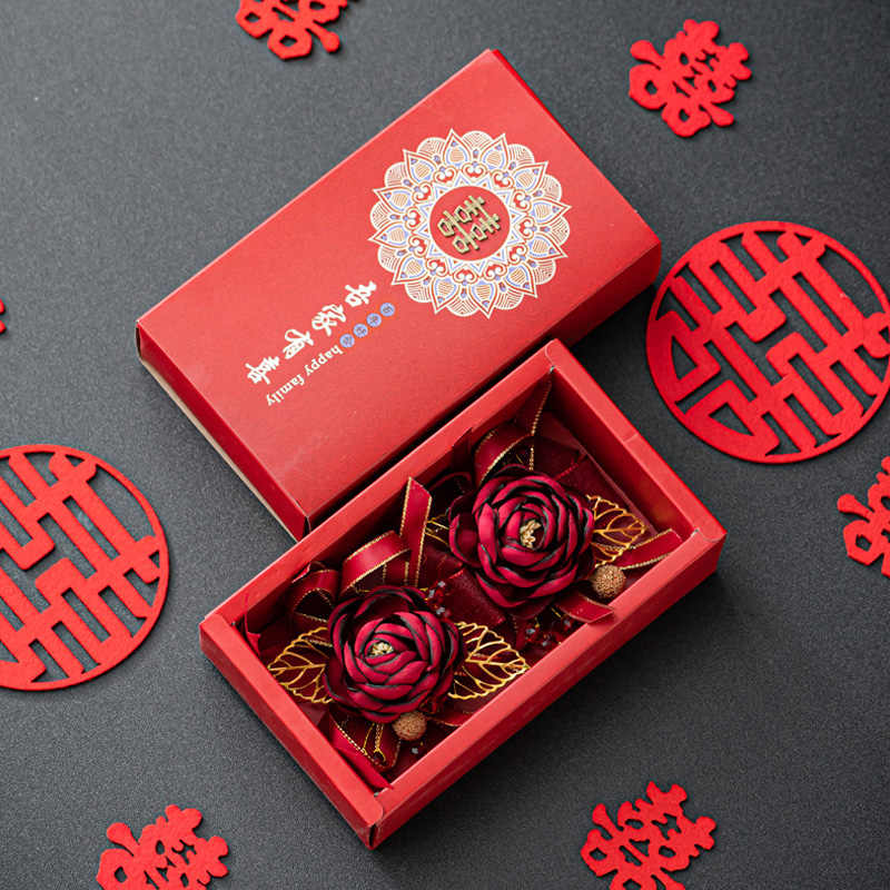 速发结婚娘花新郎新胸婚礼全套陪嫁用品大全父母母人岳父岳家婚庆