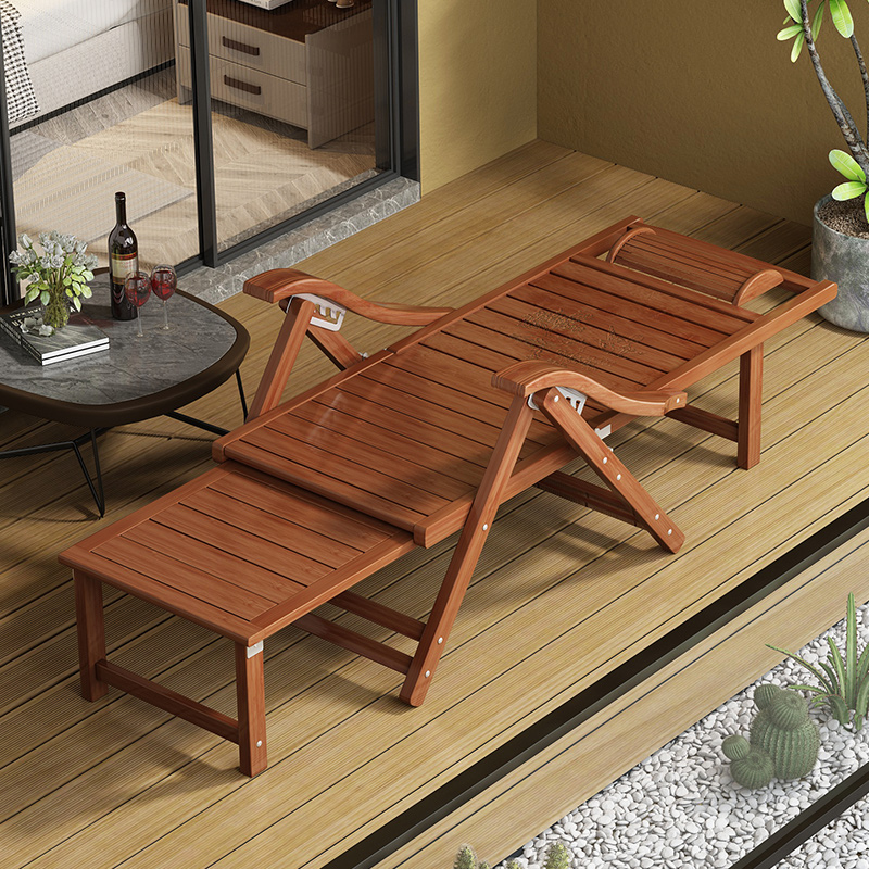 速发竹椅午折叠午休沙发懒人椅靠背椅可坐可躺躺睡椅台家用休闲凉