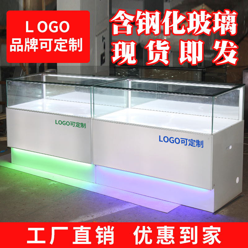 速发手机柜宝新款商用珠台饰产品转角柜靠墙烤漆透明玻璃展示柜台