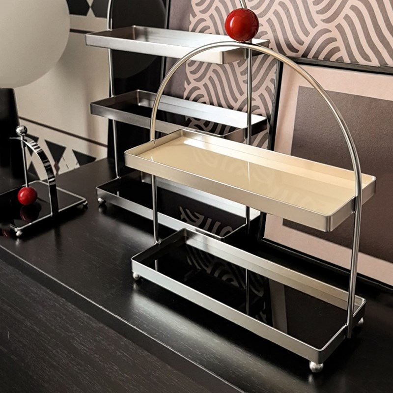 速发 风铁艺家克力置物架 亚妆桌面杯架梳用台化妆品收纳架