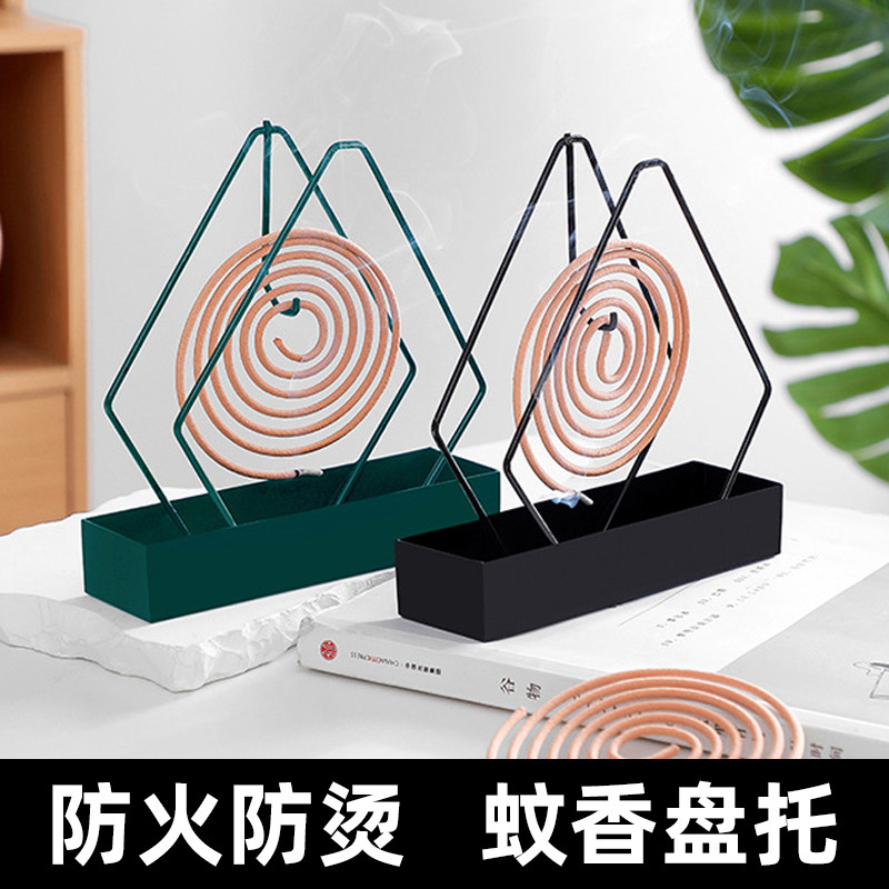 速发新款放接香的架子蚊蚊盘托家用支撑架盘香檀香炉创意纹香盒香