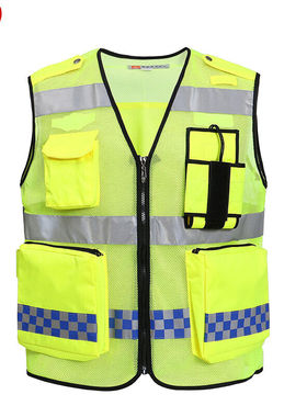 速发谋福C全F安MJ示透气马甲WM警02网眼XL175