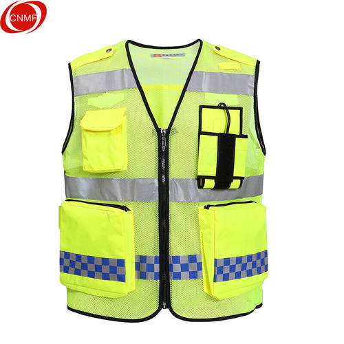 速发谋福C全F安MJ示透气马甲WM警02网眼XL175