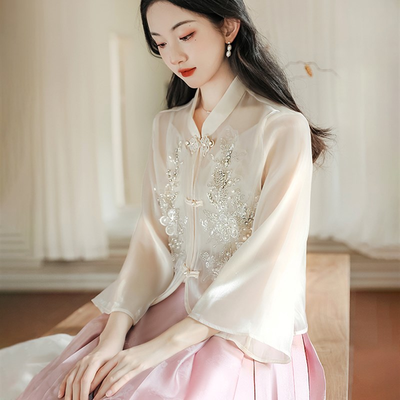速发新中式伴娘服马面裙套装中国风可服礼服订婚连裙衣平时汉穿