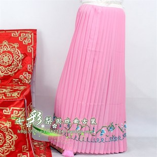 速发越剧黄梅古装 百台演出影楼花旦小姐裙子绣花舞褶裙 服曲戏装