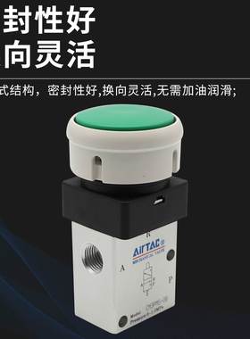 亚德客防护罩蘑菇头按钮阀CM3PMS05/06/08G CM3PMS06R CM3PMS06G