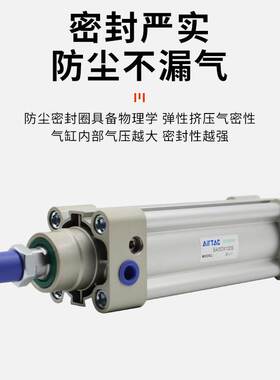亚德客SAI气缸SAI80X25X50X75X80X100X125X150X175X200X250X300-S