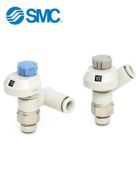 SMC气动带刻度节流阀调速阀AS1301FS-M5-04/2301-01-04S-04-12S