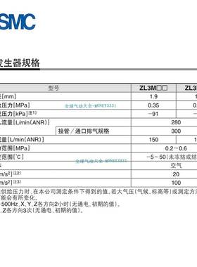 SMC真空发生器ZL3M ZL3H04-K15LOZ-VAW ZL3H06-K15LZ-GN-EAG-FA B