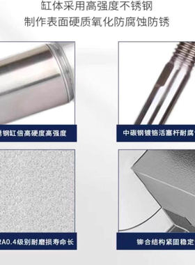 亚德客型导轨滑台气缸HLQ6/8/12/16/20/25X10S-30S*40SX50S/20AST