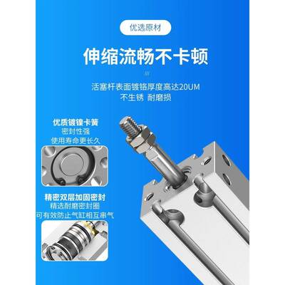 亚德客气缸MD6X5S MD10X10S MD16X15S MD20X20S 25X30S 32X40X50S