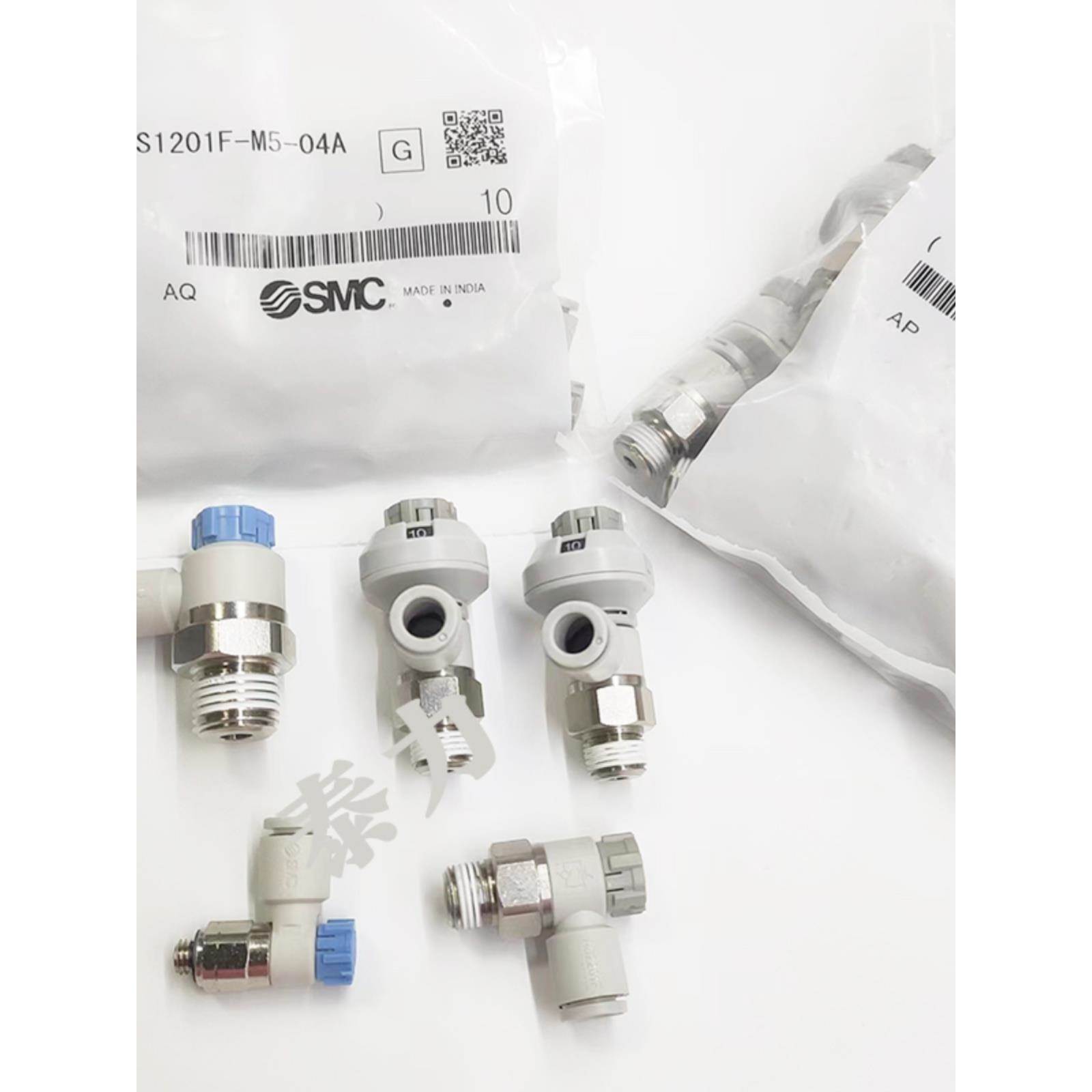 SMC原装可调节流阀AS1201F/2201FS-M5/01/02SA带刻度调速阀AS2211