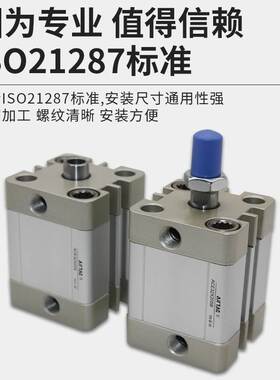 亚德客紧凑型薄型气缸ACE100X5X10X15X20X25X30X35X40X45X50-S-SB