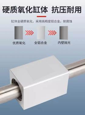 磁偶式无杆气缸QGCWSD20*320 QGCWSD32*320 450 350强磁/滑动气缸