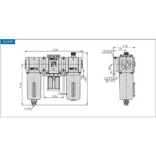 原装亚德客过滤器 三联件 GC600-20 GC60020F1 GC60020C1AirTAC