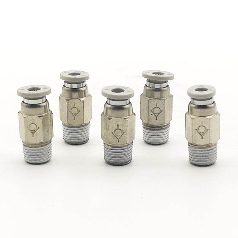 亚德客气动单向阀止回阀快速接头X-APCVC APCVU 4 6 8 10-M5-01