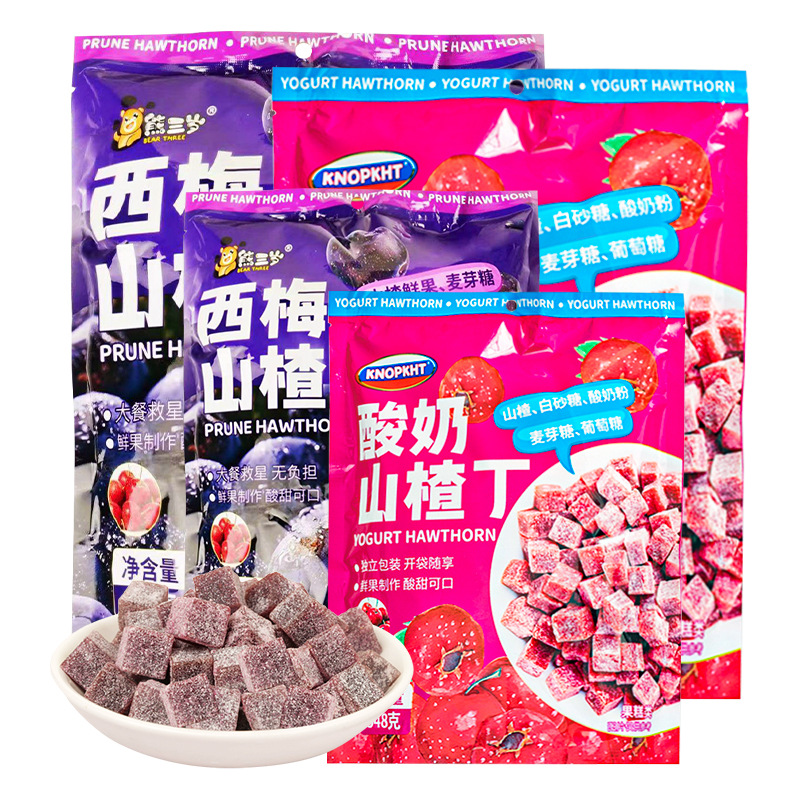 KNOPKHT熊三岁酸奶山楂丁348g