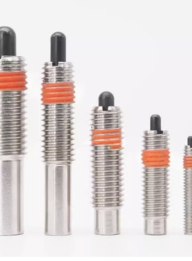 超重载型弹簧螺纹定位销弹簧柱塞伸缩顶料销PJX4/5/6/8/10