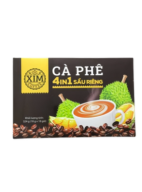 原装越南进口XIM四合一榴莲咖啡冻干榴莲粉324g特价五折特价期间