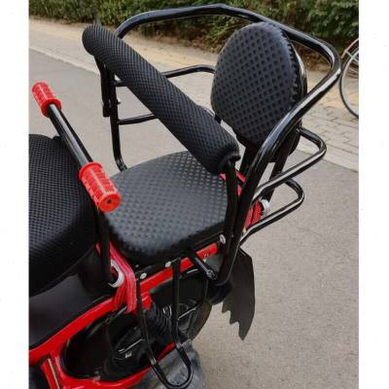 极速儿童座椅雨棚自行车后置宝宝电动瓶车加大后座U椅遮阳防风雨