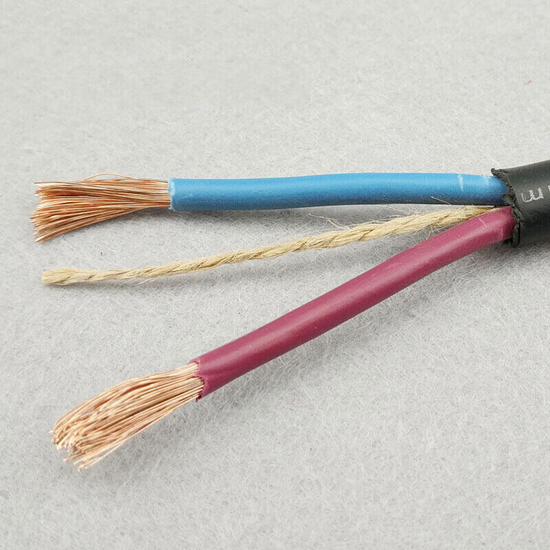 国标3芯1.5/2.5/4/6平方电线电缆线二芯户外防冻护套线橡胶电源线