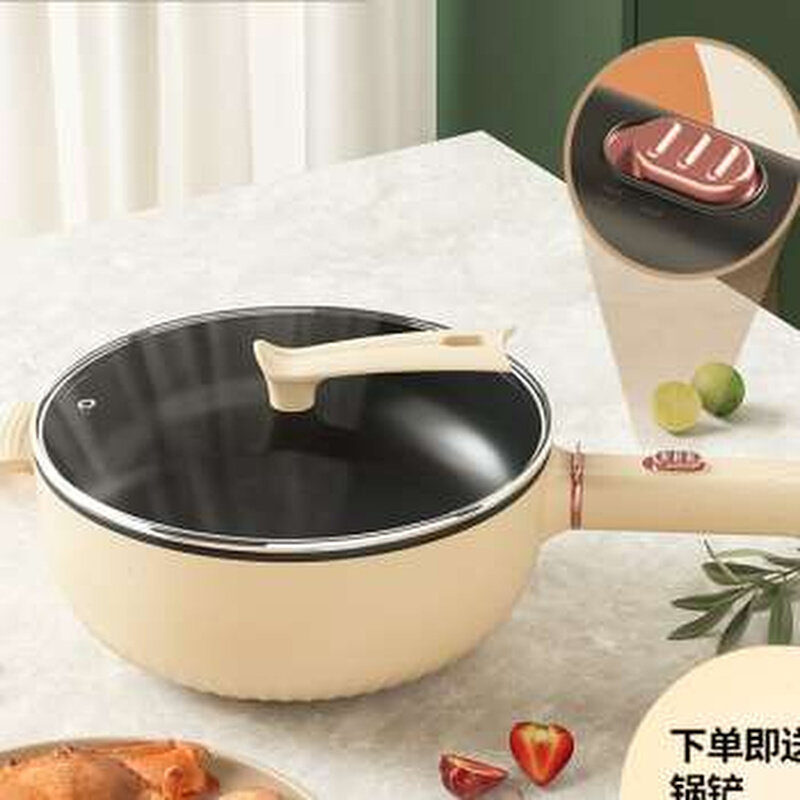 插电一蒸煮电炒菜炒锅新品式电多功能家用大y体宿舍用不沾锅炒锅