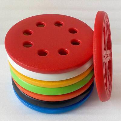 更换塑料凳面加厚中空圆凳熟胶塑料八孔面板钢筋凳吹塑配盖子换新