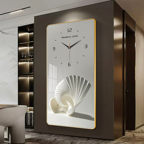 静音客厅装饰画挂钟背景墙艺术钟