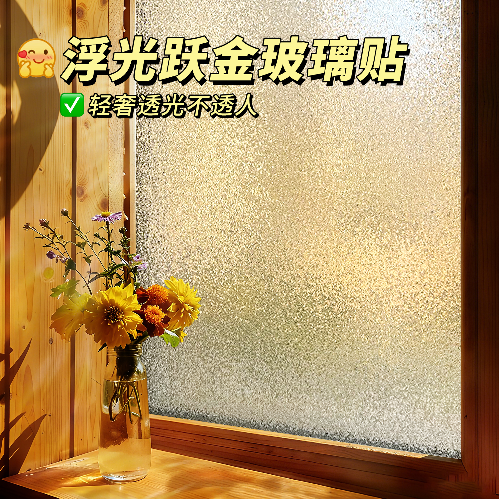 窗户玻璃贴纸防走光透光不透明