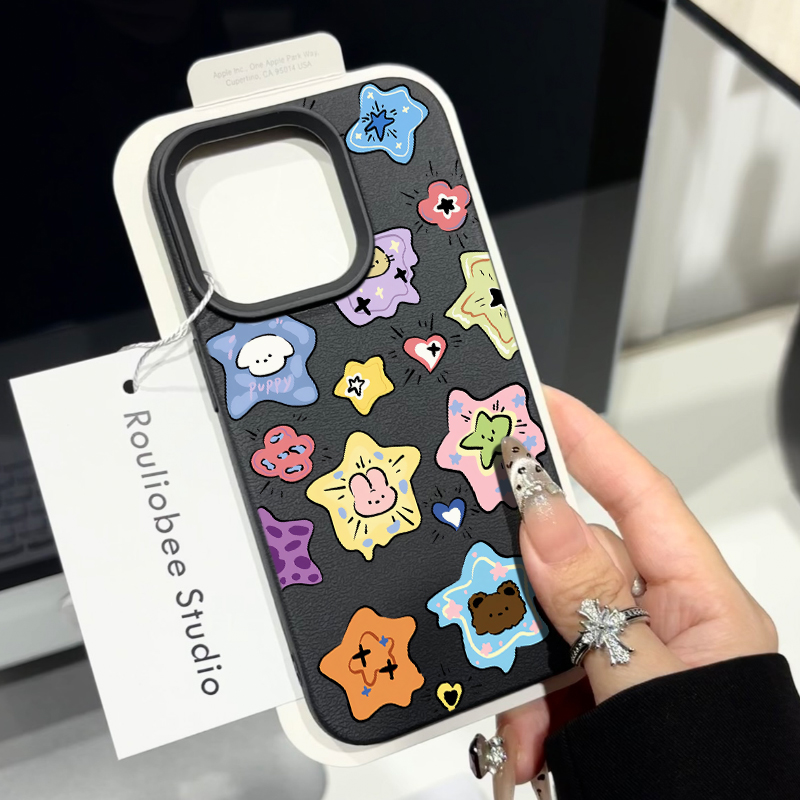 海洋动物大世界适用苹果16/15promax手机壳iphone14pro可爱卡通13软壳12女新款11荔枝纹肤感防摔plus多色软套