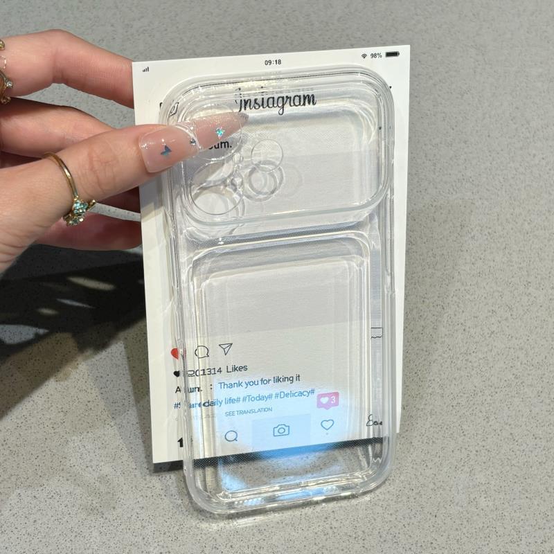 多巴胺气垫防摔适用苹果17promax/18promax/16promax简约iPhone16pro/13pro透色15plus男女款13/14软壳保护套