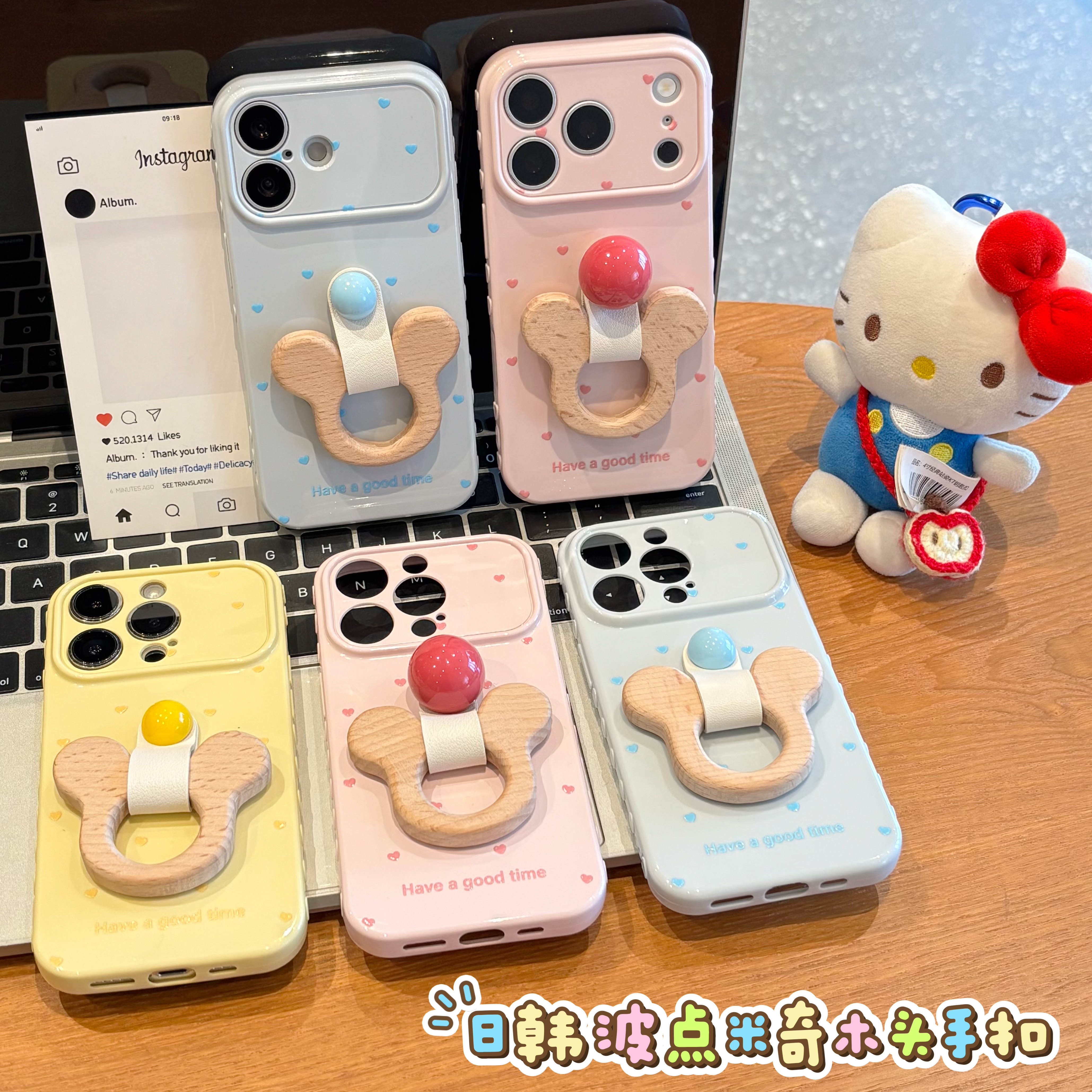 立体爱心米奇指环扣适用iPhoneDuo苹果18promax手机壳17Pro华为Mate80新款爱心视窗X300情侣小米17Pro手机套