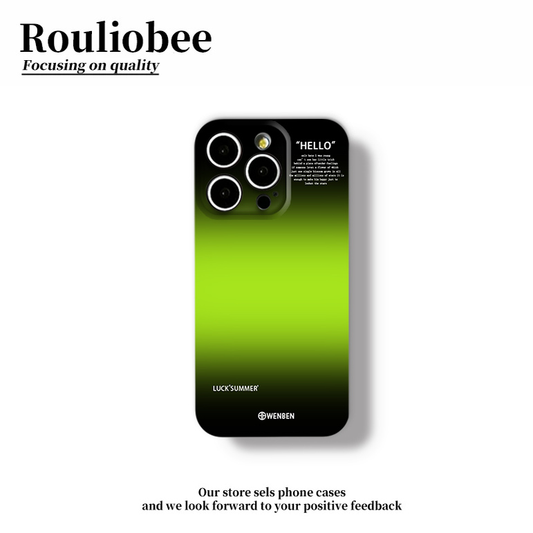 晕染渐变黑绿适用苹果16promax手机壳15pro华为mate70新款pura70菲林壳OPPOReno14/vivos30x200超火小米15套