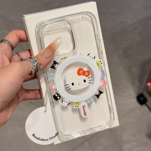 11高透磁吸壳防摔7 磁吸动漫家族适用苹果15promax手机壳iphone14pro可爱卡通13软壳12男女新款 8p创意全包套