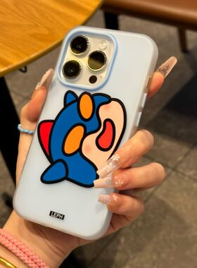 Q版小新动感超人头像适用苹果16promax手机壳iphone14pro新款13简约12可爱11肤感磨砂15promax防摔15plus男女