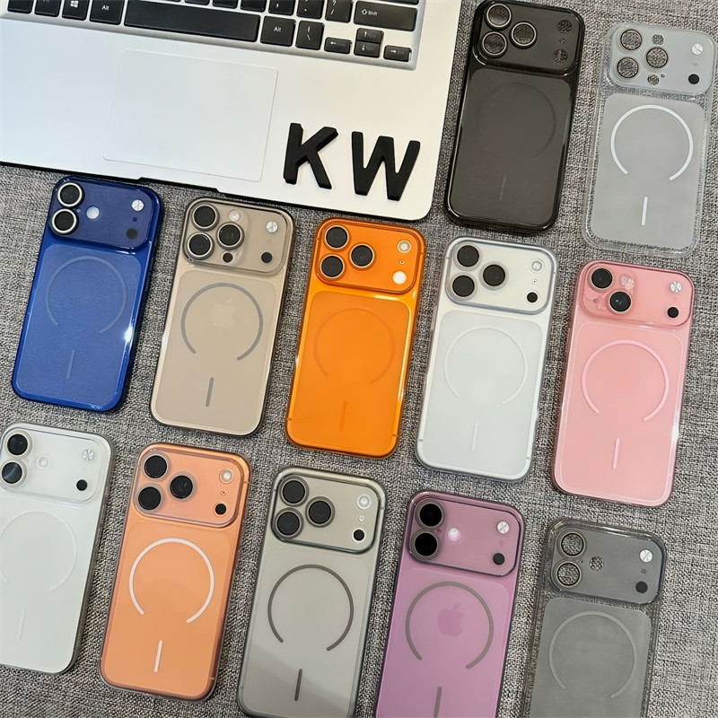 超薄透明磨砂软壳秒变17大视窗适用苹果17Pro磁吸手机壳iPhone16promax带镜头膜15/14PM全包防摔13简约保护套