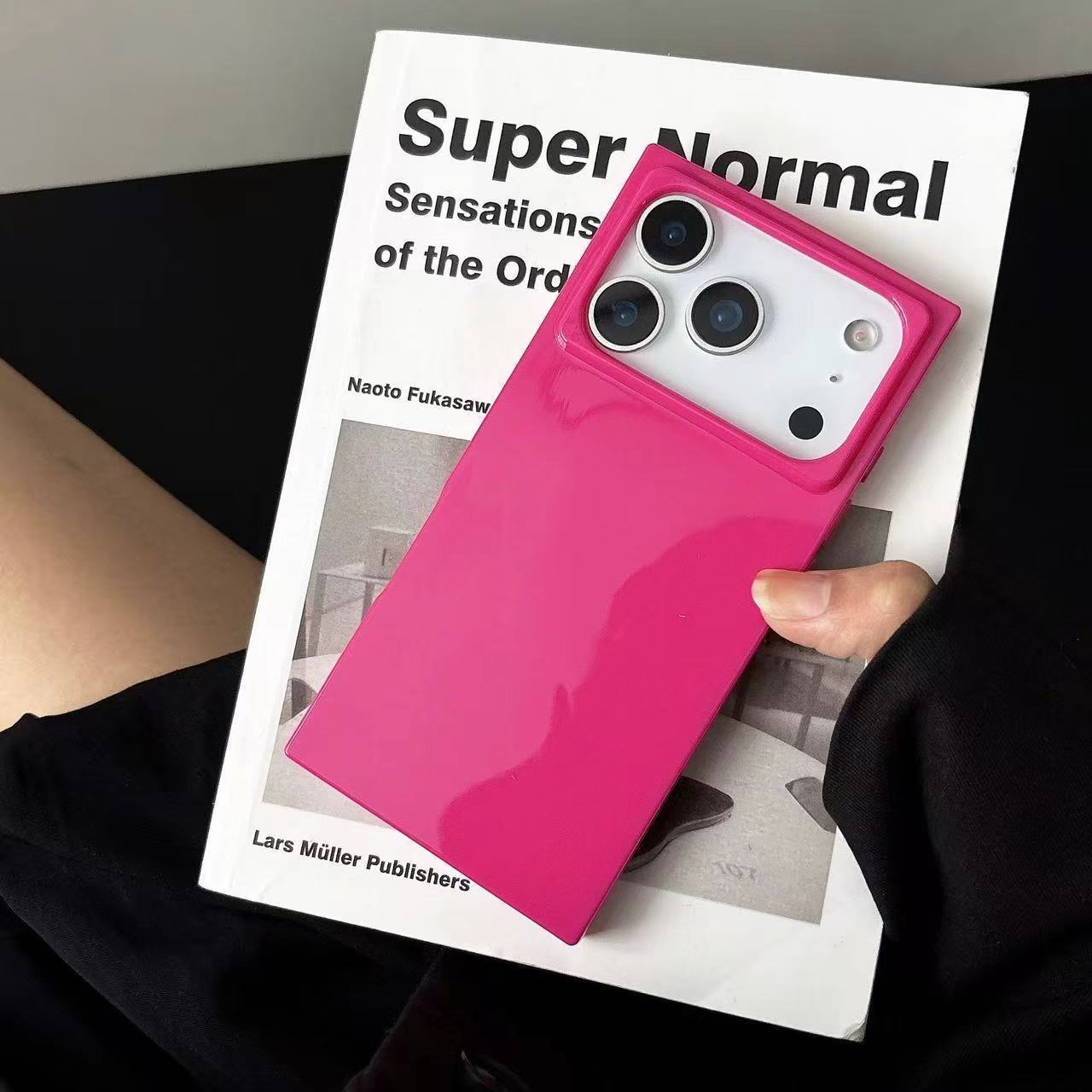 冰晶方块壳适用iPhone17promax手机壳Air苹果16Pro直角边14Pro简约13纯色12全包防摔硅胶13/14创意个性手机套