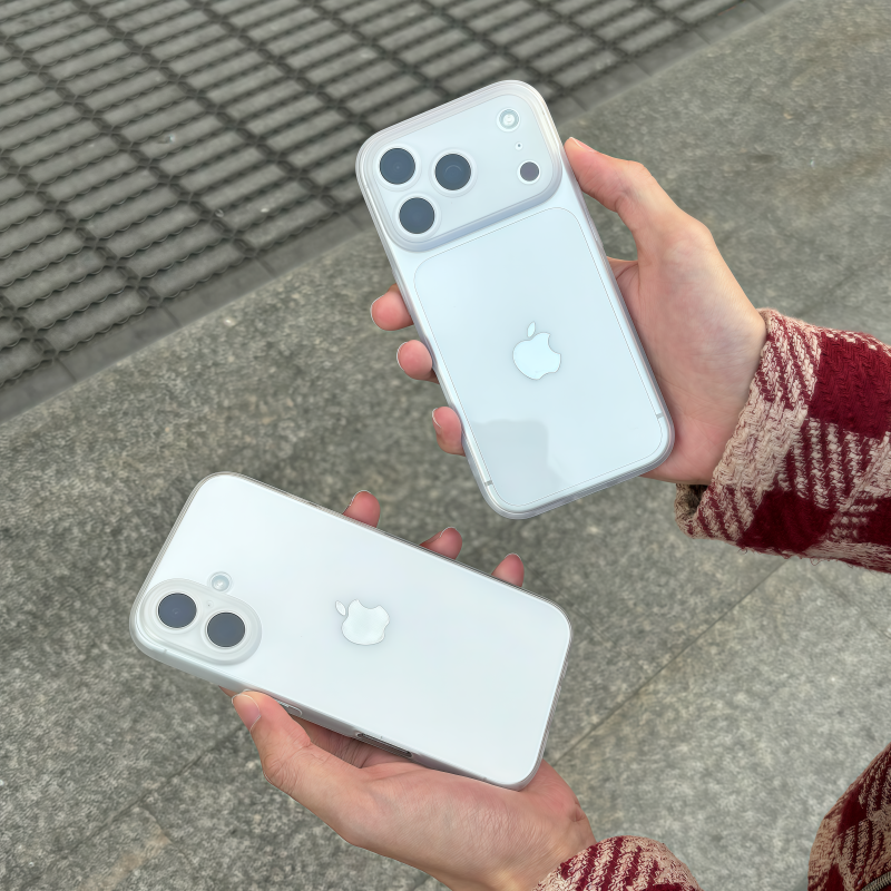 适用超薄磨砂苹果17promax手机壳新款iphone16pro简约高级感17pro男13女大视窗pm简约15防摔保护套ip14透明壳