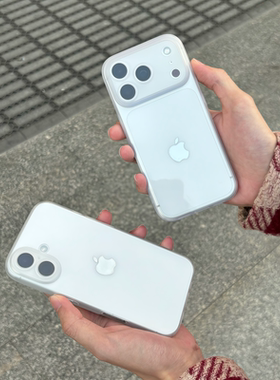 适用超薄磨砂苹果17promax手机壳新款iphone16pro简约高级感17pro男13女大视窗pm简约15防摔保护套ip14透明壳