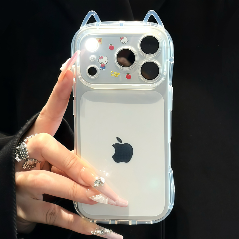 不会撞款的猫耳朵手机壳适用苹果16promax手机壳iphone小米17pro新款软硅胶16高颜值华为Pura80荣耀vivoppo女